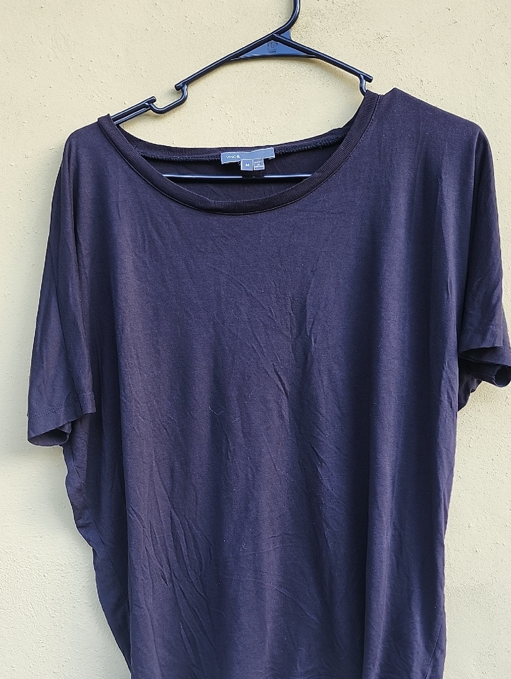 Vince Black Short Sleeve Crewneck Tee - Classic Silhouette